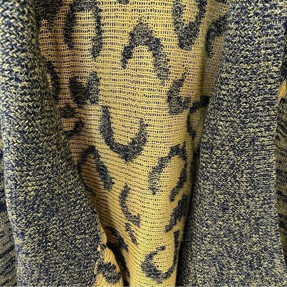 Ashley Stewart Open Waterfall Fringe Cardigan Sweater Sz 14/16 - Picture 9 of 11